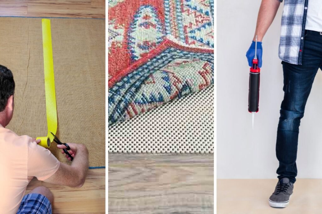 How To Secure Area Rug On Top Of Carpet (The Safe Way) Rugs & Pads